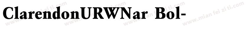 ClarendonURWNar Bol字体转换